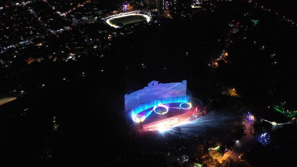 Sea Festival 2019 đại nhạc hội với sân khấu nhạc nước 5D qua góc hình Flycam sự kiện